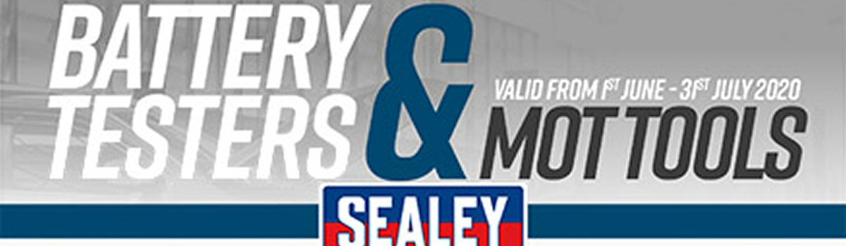 Sealey Battery Tester & MOT Tools Promotion Jun 2020